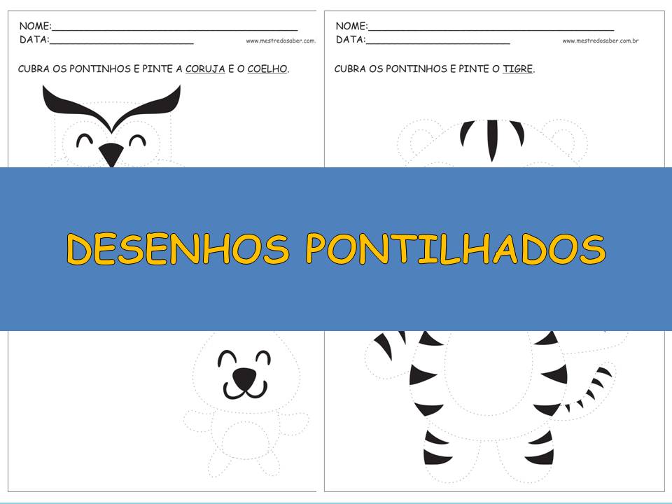 desenhos pontilhados