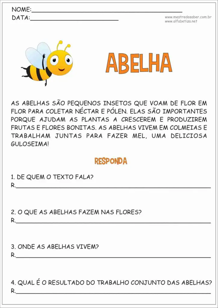 interpretacao de texto 2 ano mestre do saber 01