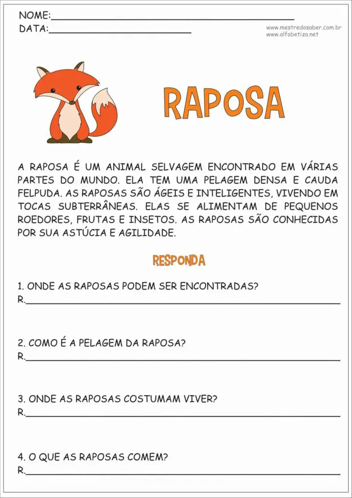 interpretacao de texto 2 ano mestre do saber 04