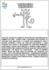 Mascote Vinicius Olimpíadas