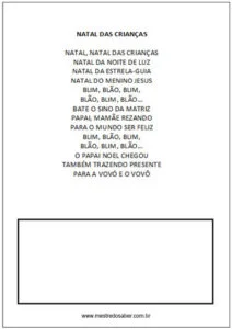 Natal das crianças - Atividades com música 