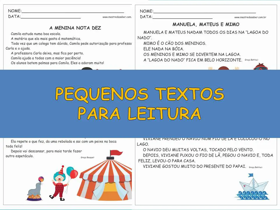 pequenos textos para leitura