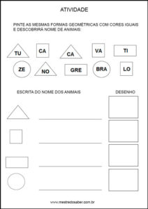 Projeto meio ambiente Educação infantil -forma-geometrica