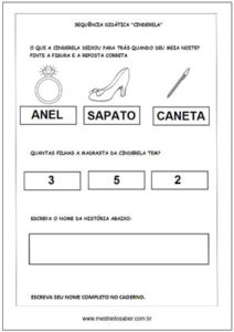 Sequência Didática Educação Infantil - Atividades Cinderela