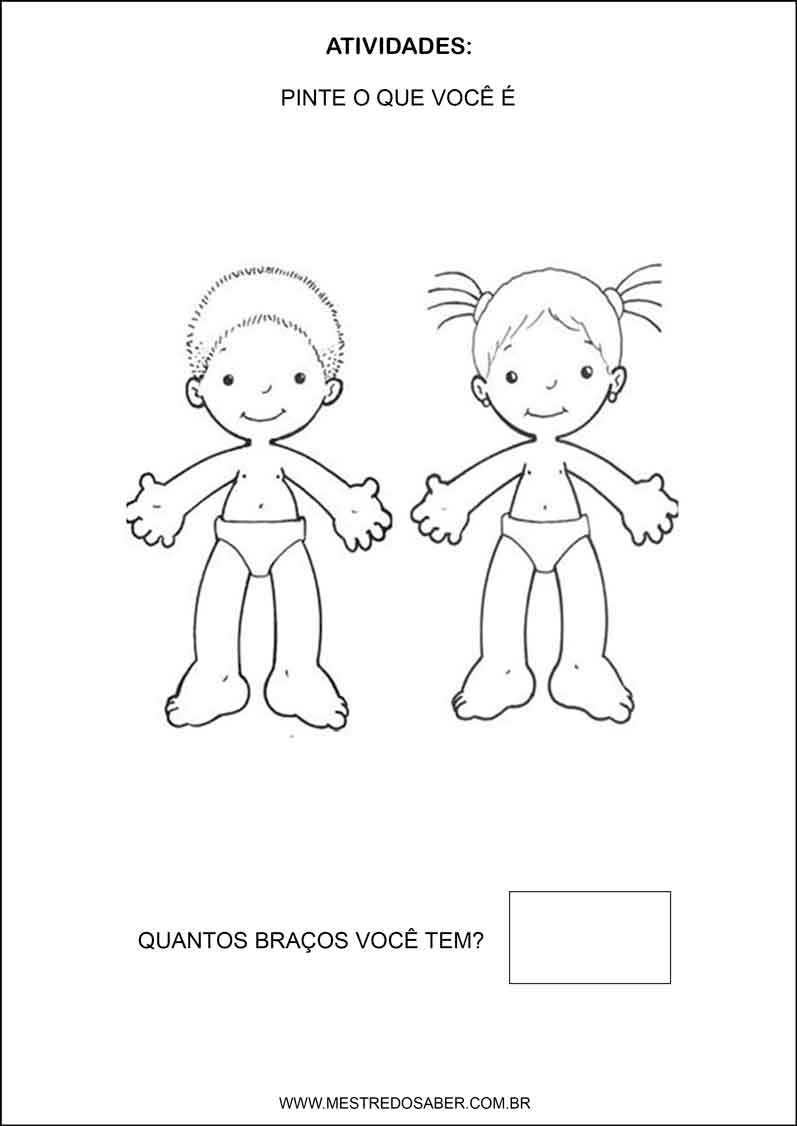 Esquema Corporal Na Educação Infantil Mestre Do Saber